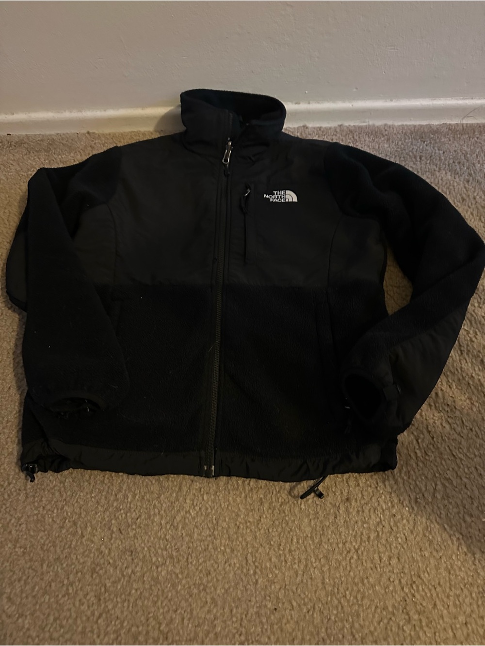 The North Face Black Full-Zip Fleece Jacket size S